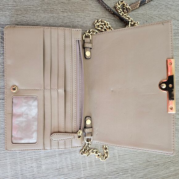 Michael Kors Women's Flap Chain Shoulder Crossbody Bag Python Snakeskin Embossed - Picture 4 of 7